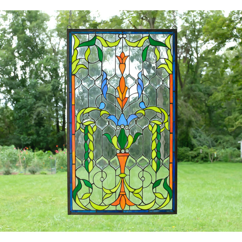 World Menagerie Stained Glass Window Panel Wayfair